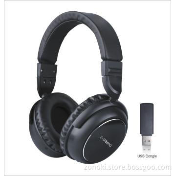 2.4G wireless headset with usb adapteor can  connect with PC